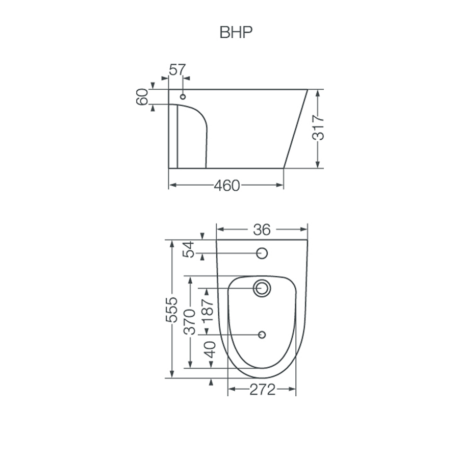 FERRUM MARINA - BIDET MARINA DE COLGAR 1A - Cod:BHP1J - BL