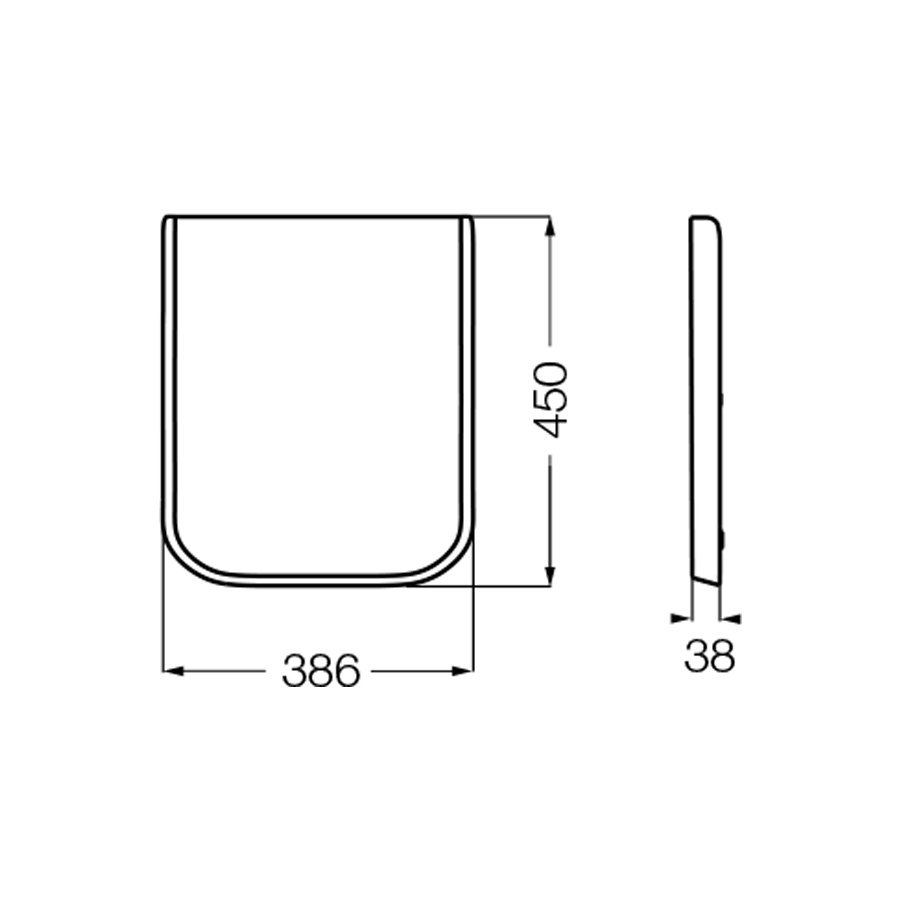 FERRUM MILENA - TAPA ASIENTO CIERRE SUAVE - Cod:TDXUS - BL