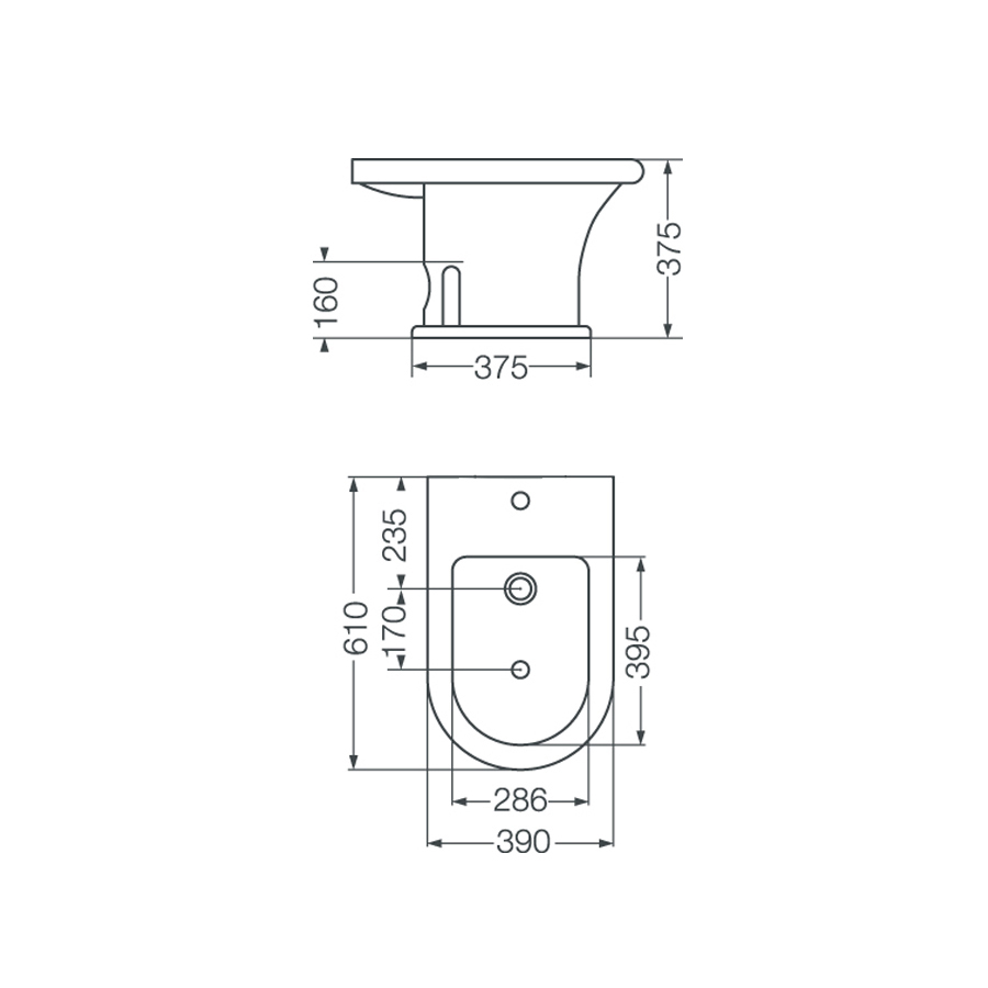 FERRUM MURANO - BIDET MURANO 1 AG - Cod:BUR1J - BL