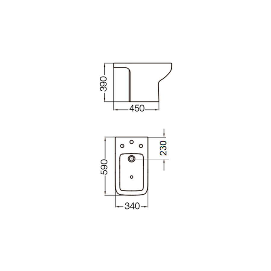 FERRUM TRENTO - BIDET TRENTO 1 AG - Cod:BEL1J - BL