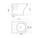 FERRUM VENETO - INODORO CTO VENETO - Cod:ITCMJ - BL