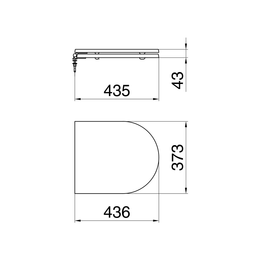 FERRUM VENETO - TAPA ASIENTO VENETO HDF HERRAJE CROMO - Cod:TTXC - BL