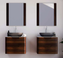 Muebles Schneider - Linea: UNIQUE - Espejo curvo 60 cm - Color: Blanco satinado
