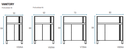 Muebles Schneider - Linea: Nature - VANITORY 70 NATURE Color: BLANCO TEXTURADO - V70NATXB