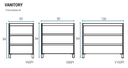Muebles Schneider - Linea: Nature - VANITORY 60 PIANO Color: BLANCO TEXTURADO - V60PITXB