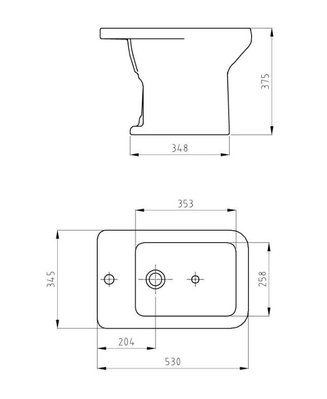 FERRUM LIMAY - BIDET LIMAY 1 AG - Cod:BCM1-BL