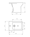 FERRUM LIMAY - BIDET LIMAY 1 AG - Cod:BCM1-BL