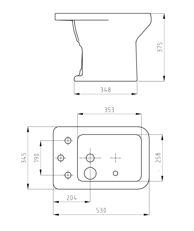 FERRUM LIMAY - BIDET LIMAY 3 AG - Cod:BCM3-BL