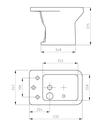 FERRUM LIMAY - BIDET LIMAY 3 AG - Cod:BCM3-BL