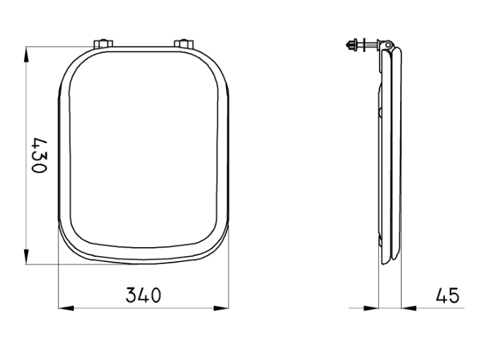 FERRUM LIMAY - TAPA ASIENTO INODORO LIMAY (HDF) - HERRAJE METALICO