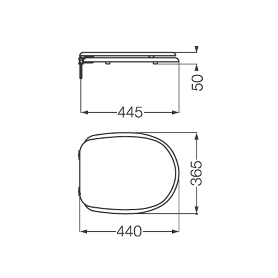 FERRUM ADRIATICA - TAPA ASIENTO PLASTICA - Cod:TAW - BL