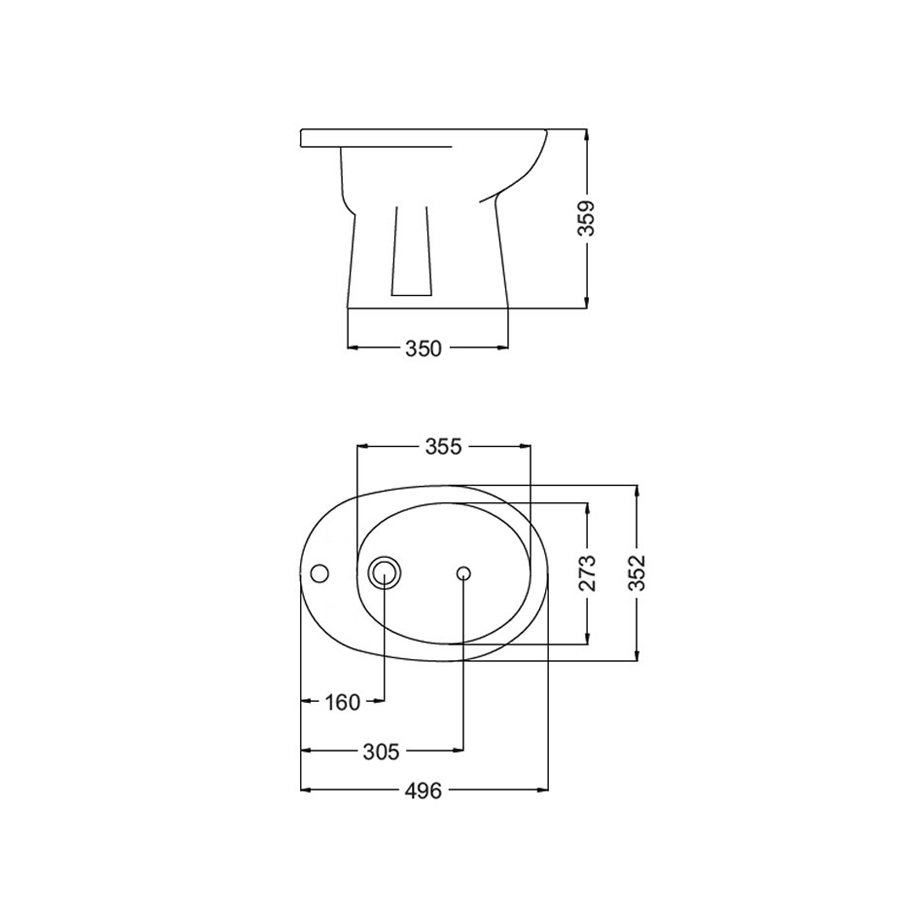 FERRUM ANDINA - BIDET ANDINA 1AG - Cod:BEA1 - BL