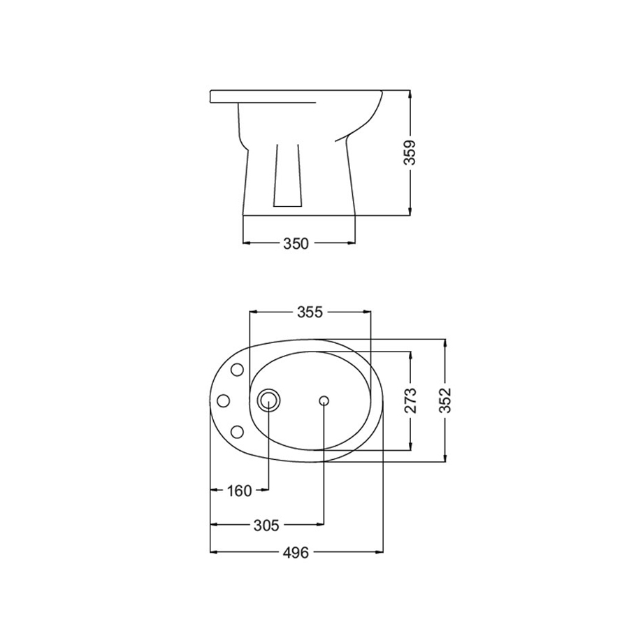 FERRUM ANDINA - BIDET ANDINA 3AG - Cod:BEA3 - BL