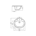 FERRUM ARMONICA - BACHA OVAL 1 AG - Cod:LO1F - BL