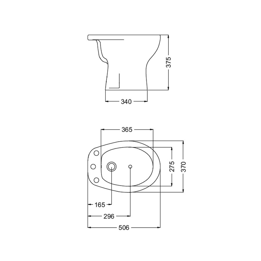 FERRUM ATUEL - BIDET 3 AGUJEROS - Cod:BFR3 - BL