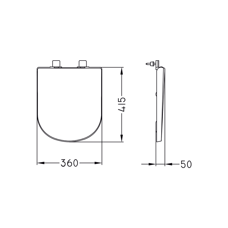 FERRUM BARI - TAPA ASIENTO INODORO UF SOFT CLOSE - Cod:TKWUS - BL