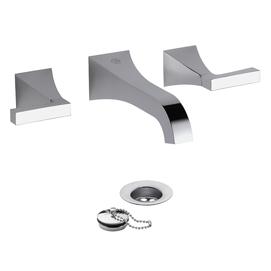 FV - H3L Urbano Lever – Juego para lavatorio pared - De pared - Cromo - Ceram.