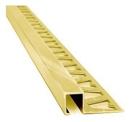 ATRIM - ALUMINIO GUARDACANTO QUADRA 4x4mm ORO DXE x2,5m A2