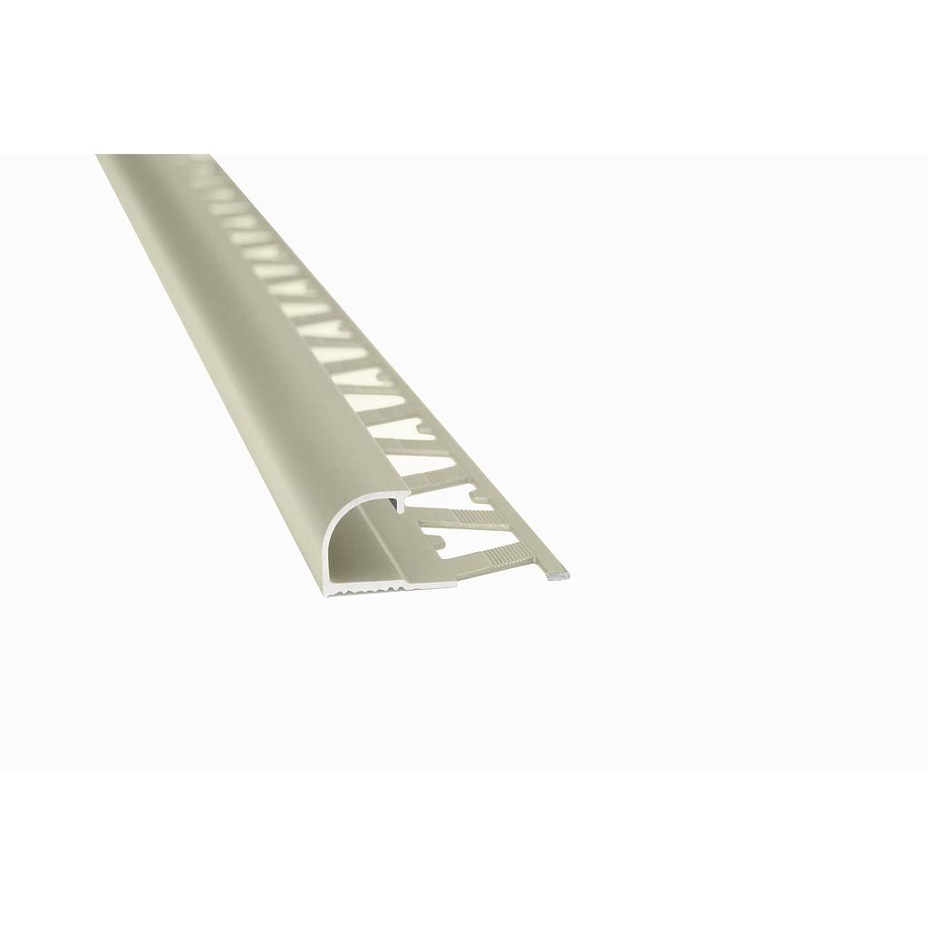 ATRIM - ALUMINIO GUARD. BULLNOSE 12mm x 2,5m CENIZA A1