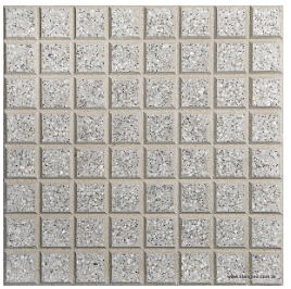 Losetas Graniticas 40x40 - Adoq. Circular 64p Gris Claro - BLANGINO