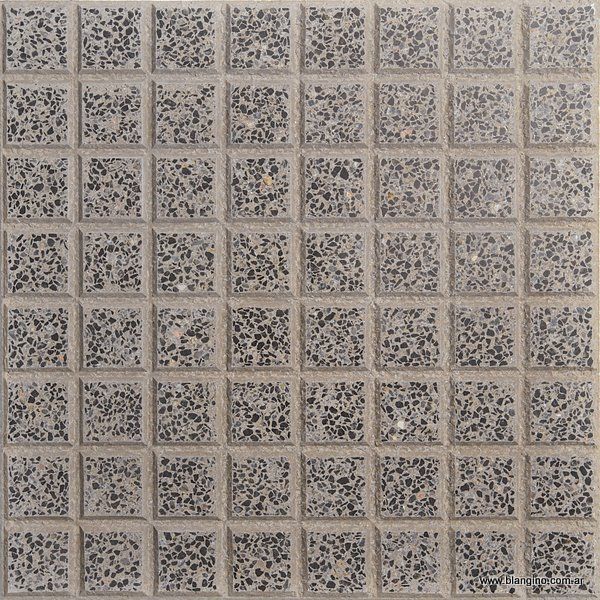 Losetas Graniticas 40x40 - Adoq. Recto 64p Gris Plomo - BLANGINO