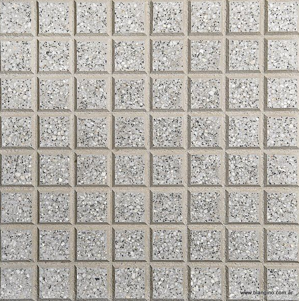 Losetas Graniticas 40x40 - Adoq. Recto 64p Gris Claro - BLANGINO