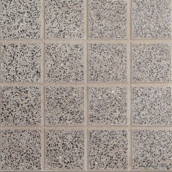 Losetas Graniticas 40x40 - Adoq. Recto 16p Gris Plomo - BLANGINO