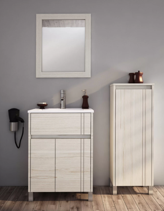 Muebles Schneider - Linea: Nature - VANITORY 70 NATURE Color: BLANCO TEXTURADO - V70NATXB