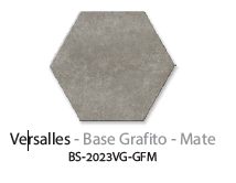 BS-2023VG-GFM - Versalles base - Grafito - 20x23 - Mate - Colores Solidos - DISCONTINUADO ELIMINAR
