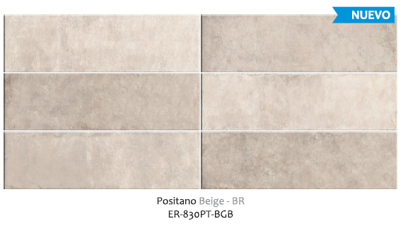 ER-830PT-BGB - Positano Beige - 8.5x30 - Brillante - Colores Solidos - DISCONTINUADO ELIMINAR