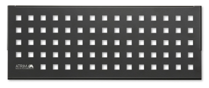 ATRIM - ESTANTE RECTANGULAR NEGRO MATE CUADRADO PARA APLICAR