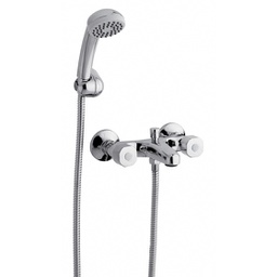 [0112/B1P-CR] FV - B1P Arizona Plus – Juego para bañera y ducha manual - Dos y tres llaves - Cromo - Trad., Transf. con traba manual