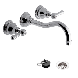 [0203/64L-CR] FV - Denisse Lever – Juego para lavatorio pared - De pared - Cromo - Ceram.