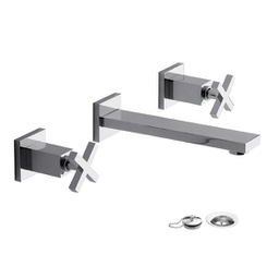 [0203R/85-CR] FV - Dominic – Juego para lavatorio pared - De pared - Cromo - Ceram.