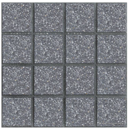 [C12416P] Losetas Graniticas 40x40 - Adoq. Recto 16p Gris Bardiglio - BLANGINO