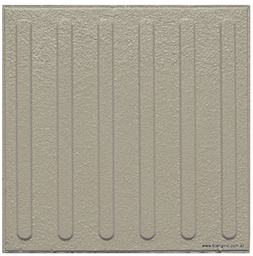 [C1352G] Accesibilidad 40x40 - Loseta Podotáctil Guia 40x40 6 vainillas gris - BLANGINO