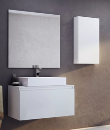 [VC100CTB] Muebles Schneider - Linea: City - VANITORY COLGANTE 100 CITY PVC Color: BLANCO - VC100CTB