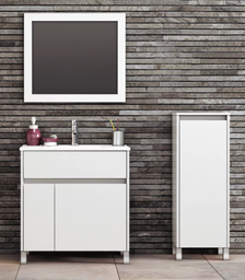 [V60NAPBB] Muebles Schneider - Linea: Nature - VANITORY 60 NATURE Color: BLANCO BRILLANTE - V60NAPBB