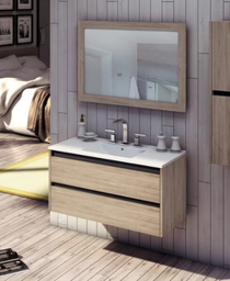 [VC80PIC] Muebles Schneider - Linea: Nature - VANITORY COLGANTE 80 PIANO Color: CAJU - VC80PIC