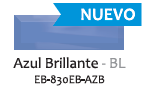 [EB-830EB-AZB] EB-830EB-AZB - Esmaltado Liso Biselado - 8.5x30 - Azul - Brillante - Colores Solidos
