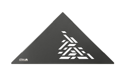 [ETJ230NM] ATRIM - ESTANTE ESQUINERO TRIANGULAR NEGRO MATE ABSTRACTO PARA APLICAR