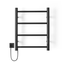 [COCO-1116+] ATRIM - TOALLERO ELÉC. COCO PETIT 50x40x11cm NEGRO MATE