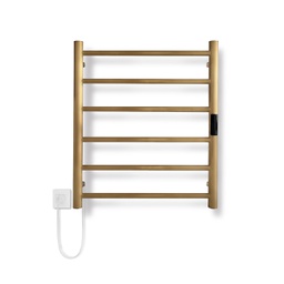 [COCO-1111+] ATRIM - TOALLERO ELÉC. COCO FLOW 60x50x11cm ORO MATE